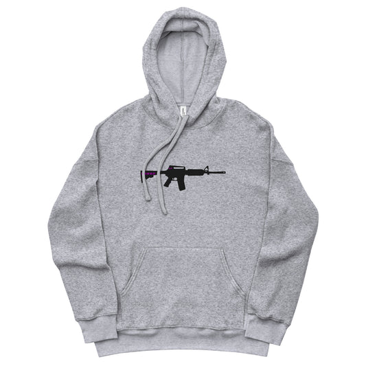 AR-15 sueded fleece hoodie (Embroidered)